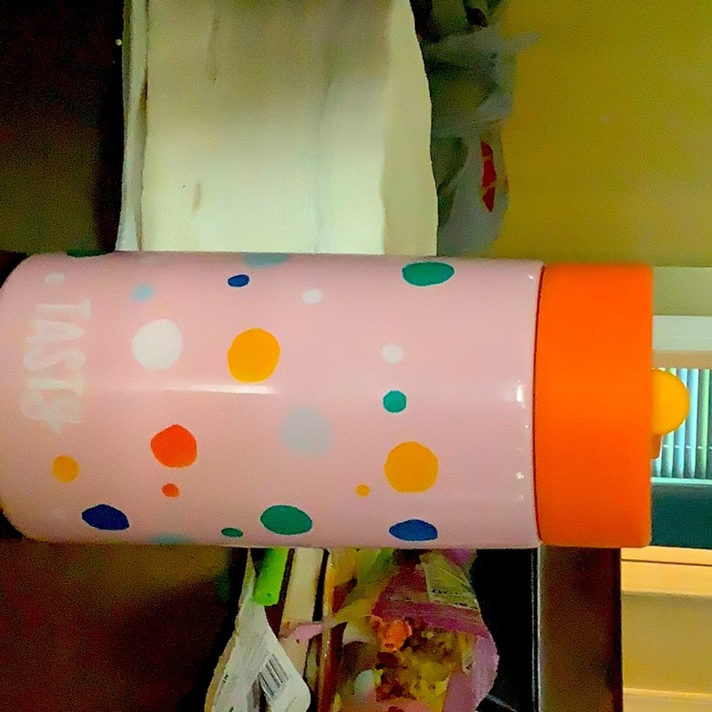 It’s a water bottle and and it is really cute and it has a handle